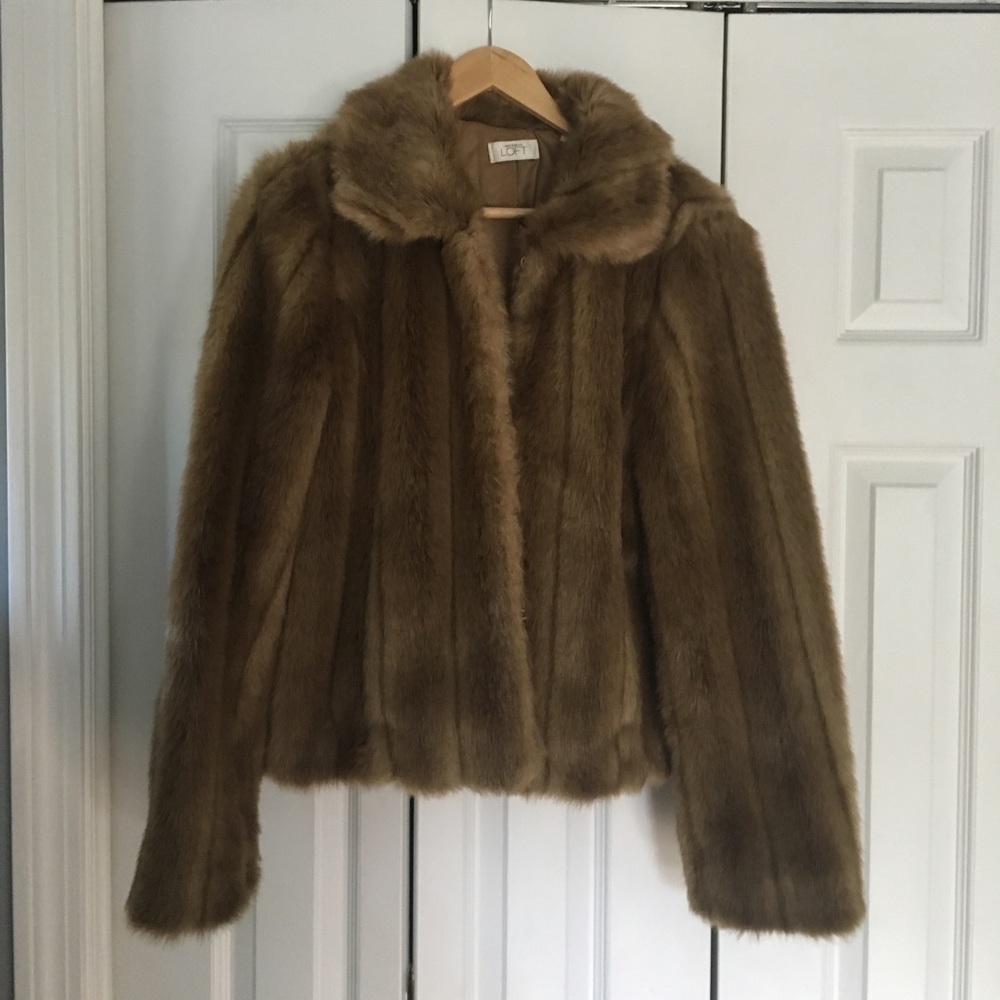Faux fur beautiful. Never actually worn.